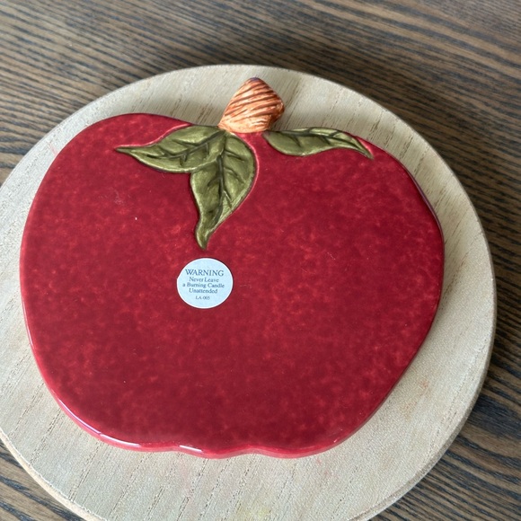 Blue Sky by James Craig Apple 🍎 Stoneware Vintage Kitchen Trivets - Set Of 4 ! - Picture 8 of 12